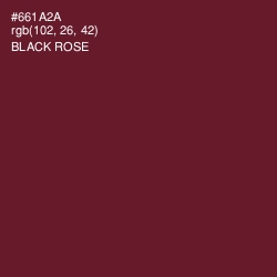 #661A2A - Black Rose Color Image